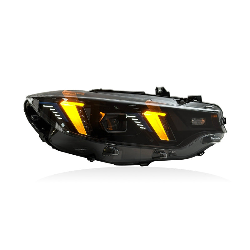 LED Headlights for BMW 4 Series F32 F82 F36 (2013-2020) – Snake Eyes Style, Projector Lens with Yellow DRL