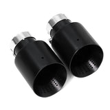 4 Inch Stainless Steel Exhaust Tip Matte Silver or Black Honeycomb Design Universal Bolt-On