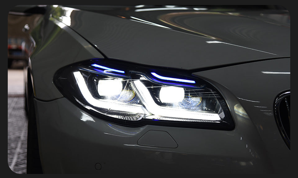 BMW 5 Series F10 2011–2017 LED Thundereye Headlights Assembly – Fits OEM Xenon & Halogen Models