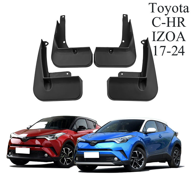 Mud Flaps for Toyota C-HR / IZOA 2017–2024 No-Drill Custom Fit All-Weather Front & Rear Splash Guards (4PCS)