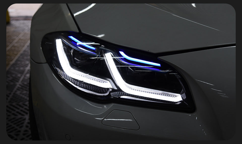 BMW 5 Series F10 2011–2017 LED Thundereye Headlights Assembly – Fits OEM Xenon & Halogen Models