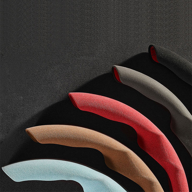 For Tesla Model 3/Highland Model Y/Juniper Suede Steering Wheel Cover (2 Pcs/Set)