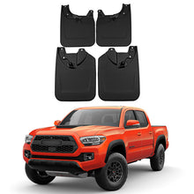 Load image into Gallery viewer, Amancarport® Custom Fit Mud Flaps for Toyota Tacoma 2005–2025 No-Drill Heavy-Duty Splash Guards (4-PC Set)