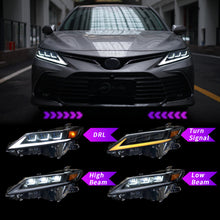 Load image into Gallery viewer, LED Headlights for Toyota Camry (2018–2023, 8th Gen) – Start-Up Animation &amp; Projector Lens
