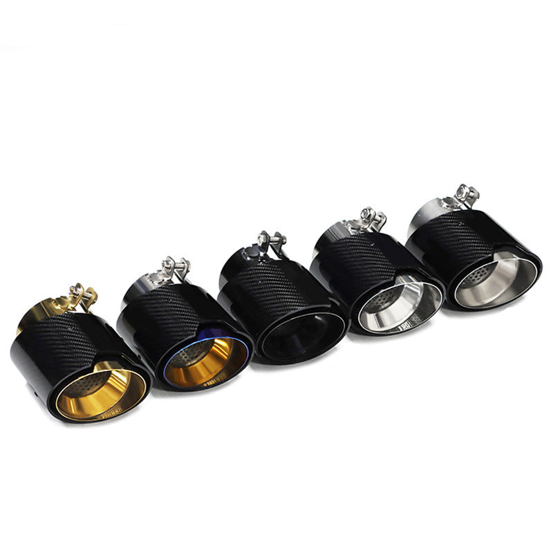 Carbon Fiber Tailpipe With Net Exhaust Tips For BMW X3M X4M M2 M3 M4 - F97 F98 G87 G80 G82 G83