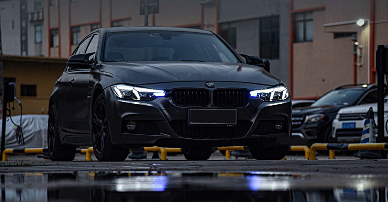 Applicable to 2013-2018 BMW 3 Series F30 LED Headlight Assembly, High-end Lens, Streamer Turn Signal