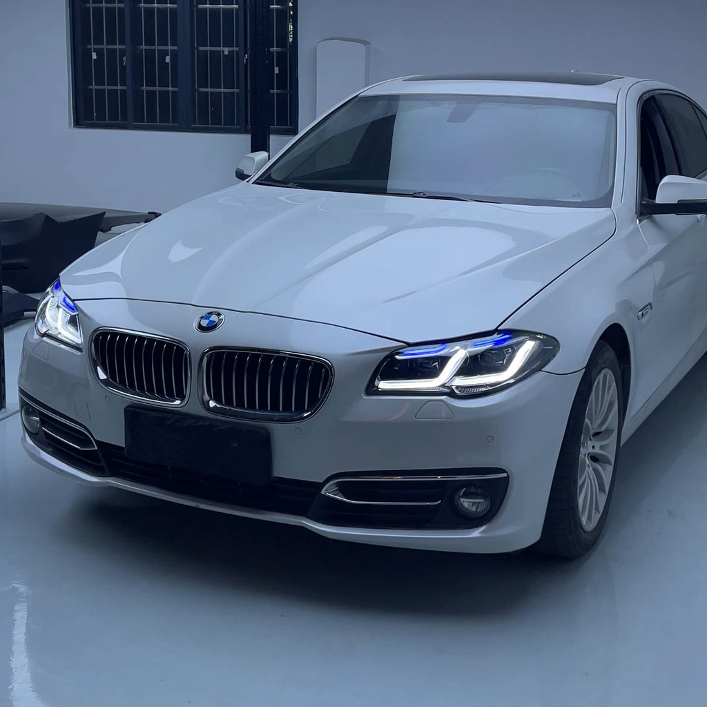 BMW 5 Series F10 2011–2017 LED Thundereye Headlights Assembly – Fits OEM Xenon & Halogen Models