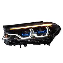 Load image into Gallery viewer, BMW 5 Series G30 LED Headlights (2018–2020) – Yellow &amp; White DRL, Full Assembly