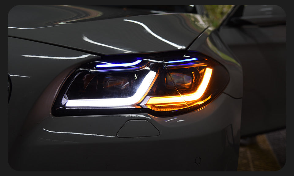 BMW 5 Series F10 2011–2017 LED Thundereye Headlights Assembly – Fits OEM Xenon & Halogen Models