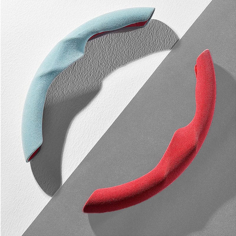 For Tesla Model 3/Highland Model Y/Juniper Suede Steering Wheel Cover (2 Pcs/Set)