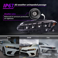 Load image into Gallery viewer, For 2022–2025 Honda Civic LED Headlights – 11th Gen Projector Front Lamp Assembly (Pair)