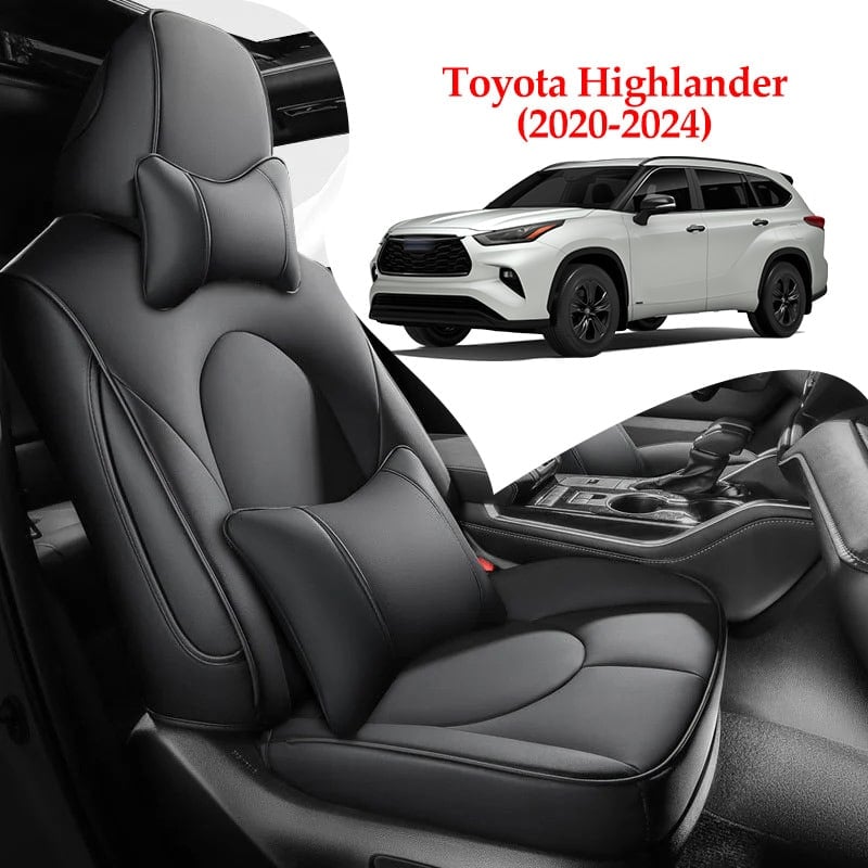 Custom for Toyota Highlander(2020-2026) Leather Car Seat Cover Full Set(Not suitable for five-seater version)