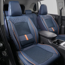 Load image into Gallery viewer, Amancarport® Luxury 3D Car Seat Covers – 5-Piece Waterproof Faux Leather &amp; Ice Silk, Universal Fit for Sedans, SUVs &amp; Trucks