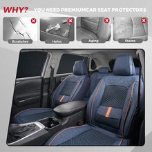 Load image into Gallery viewer, Amancarport® Luxury 3D Car Seat Covers – 5-Piece Waterproof Faux Leather &amp; Ice Silk, Universal Fit for Sedans, SUVs &amp; Trucks