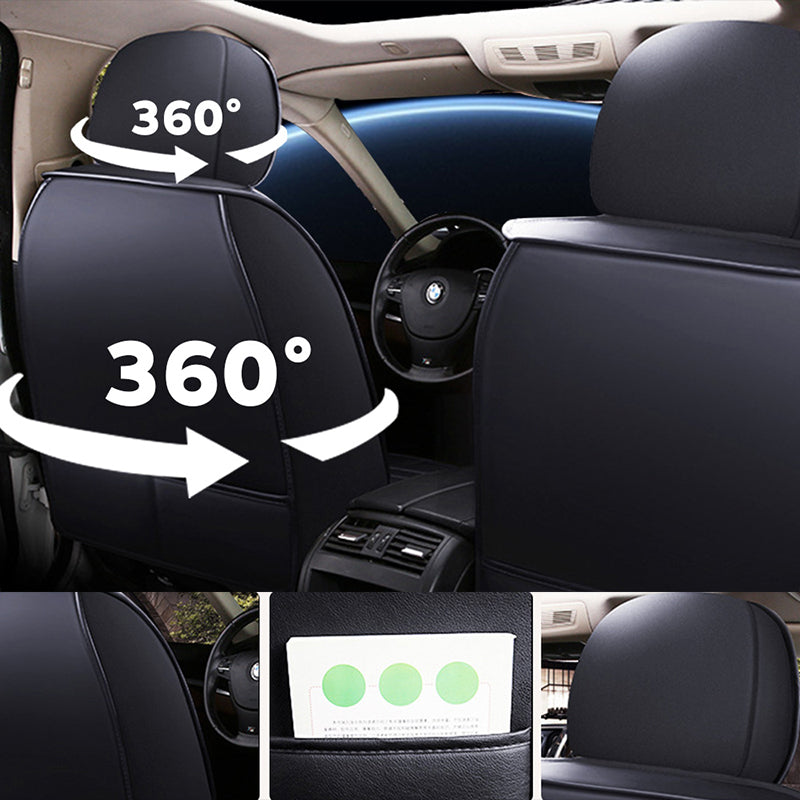 Universal Full Set Car Seat Covers – Premium Faux Leather, Waterproof & Scratch-Resistant for All Vehicles