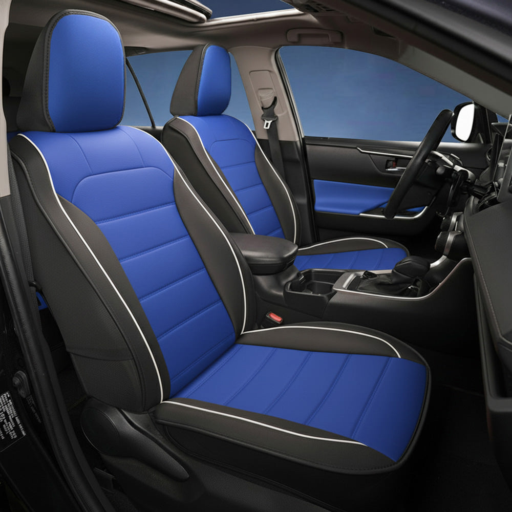 Amancarport® Universal Faux Leather Car Seat Covers – 5-Piece Waterproof Seat Protector for Most Vehicles