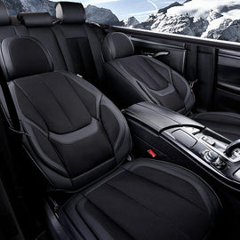 Amancarport Universal Waterproof Nappa Leather Car Seat Covers Fit Most Sedans SUVs and Trucks