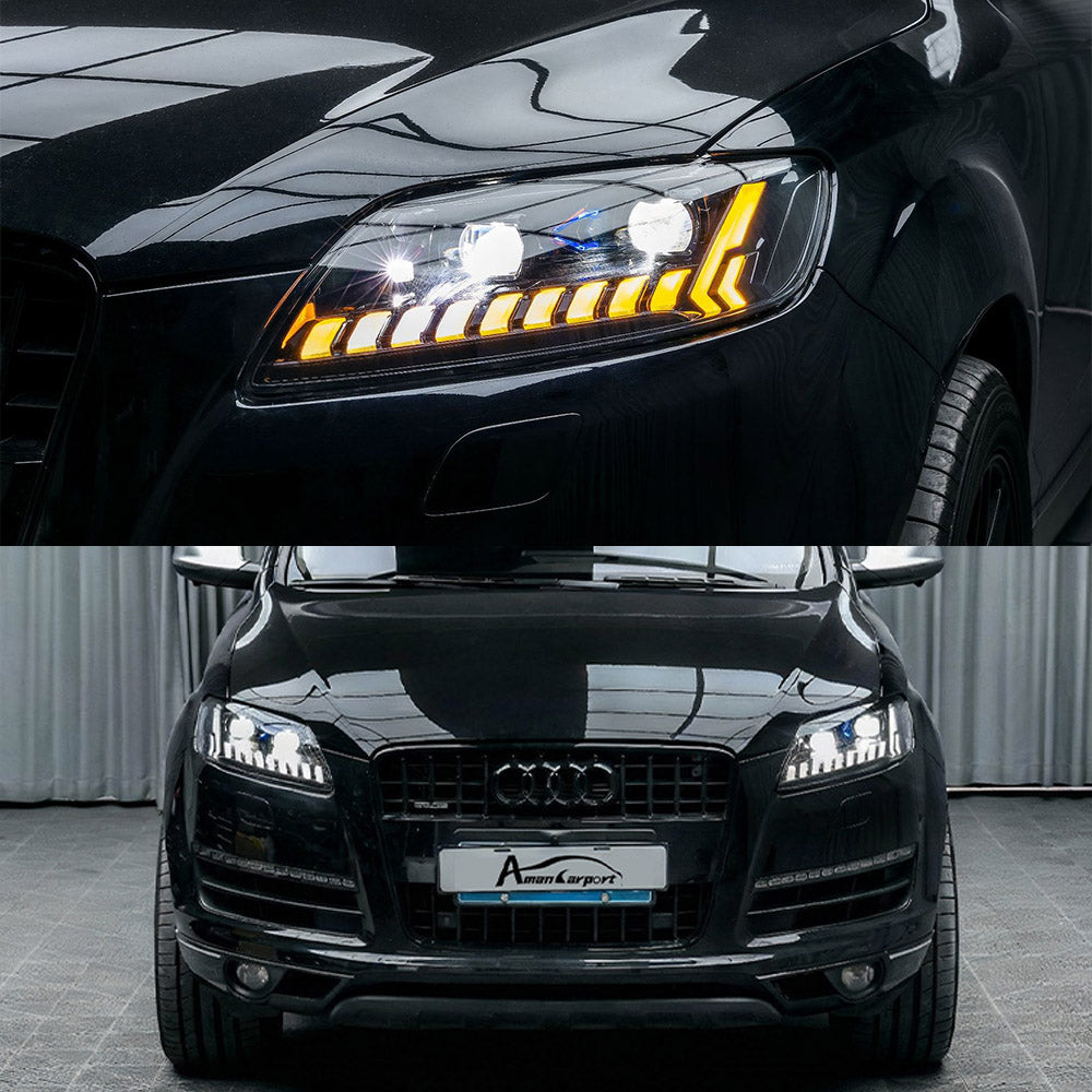 Laser Style Headlights for Audi Q7 4L 2006-2015 Assembly Upgrade