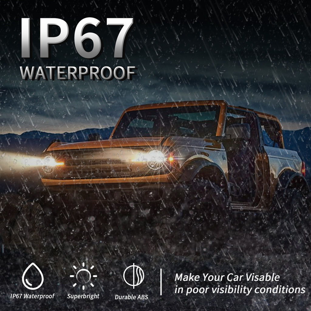 For Ford Bronco LED Projector Headlights 2021–2025 Fits All Trim Levels and Raptor 2/4 Door Pair