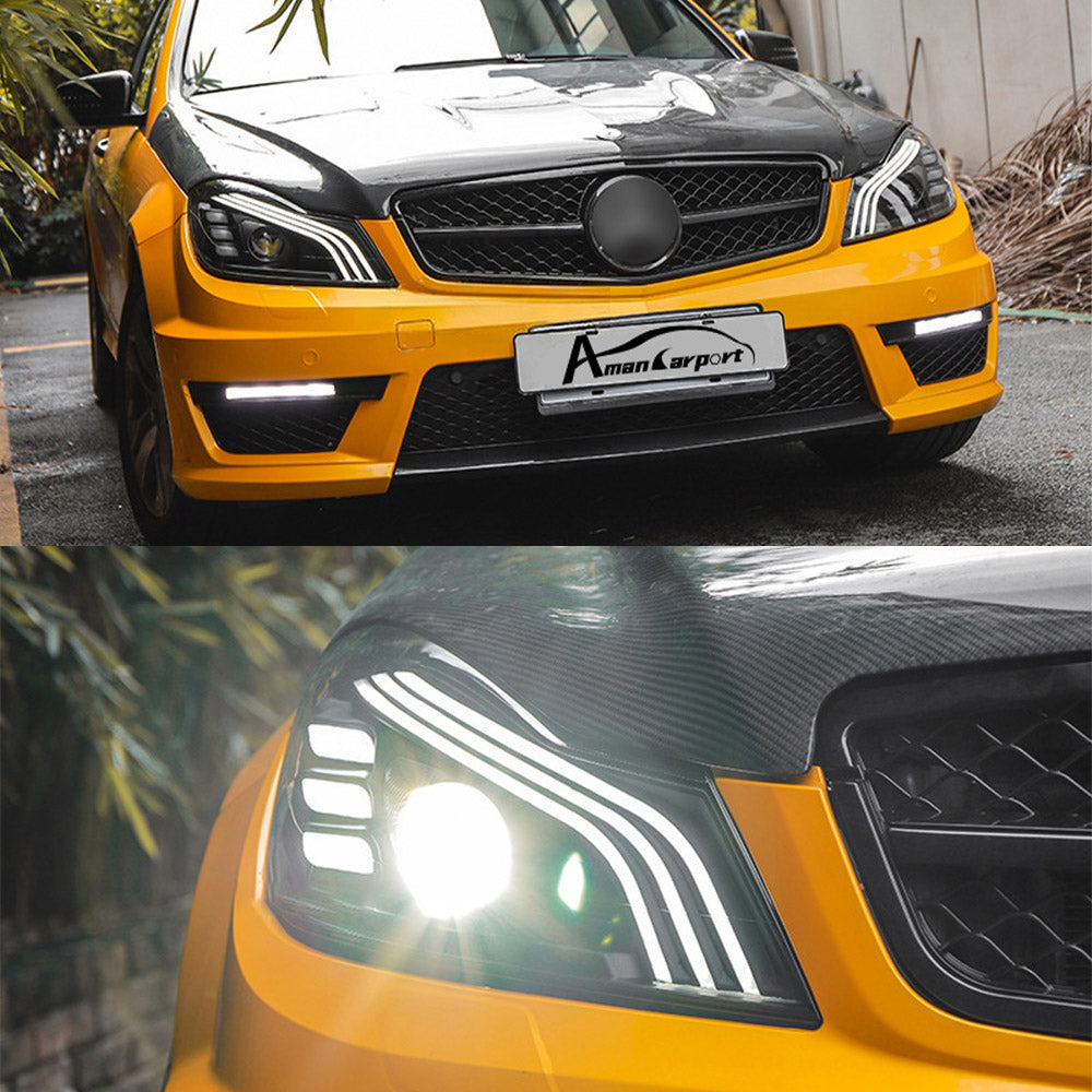 Mercedes-Benz C-Class W204 2007-2014 C250 / C300 / C350 / C63 AMG LED Headlights Assembly Upgrade