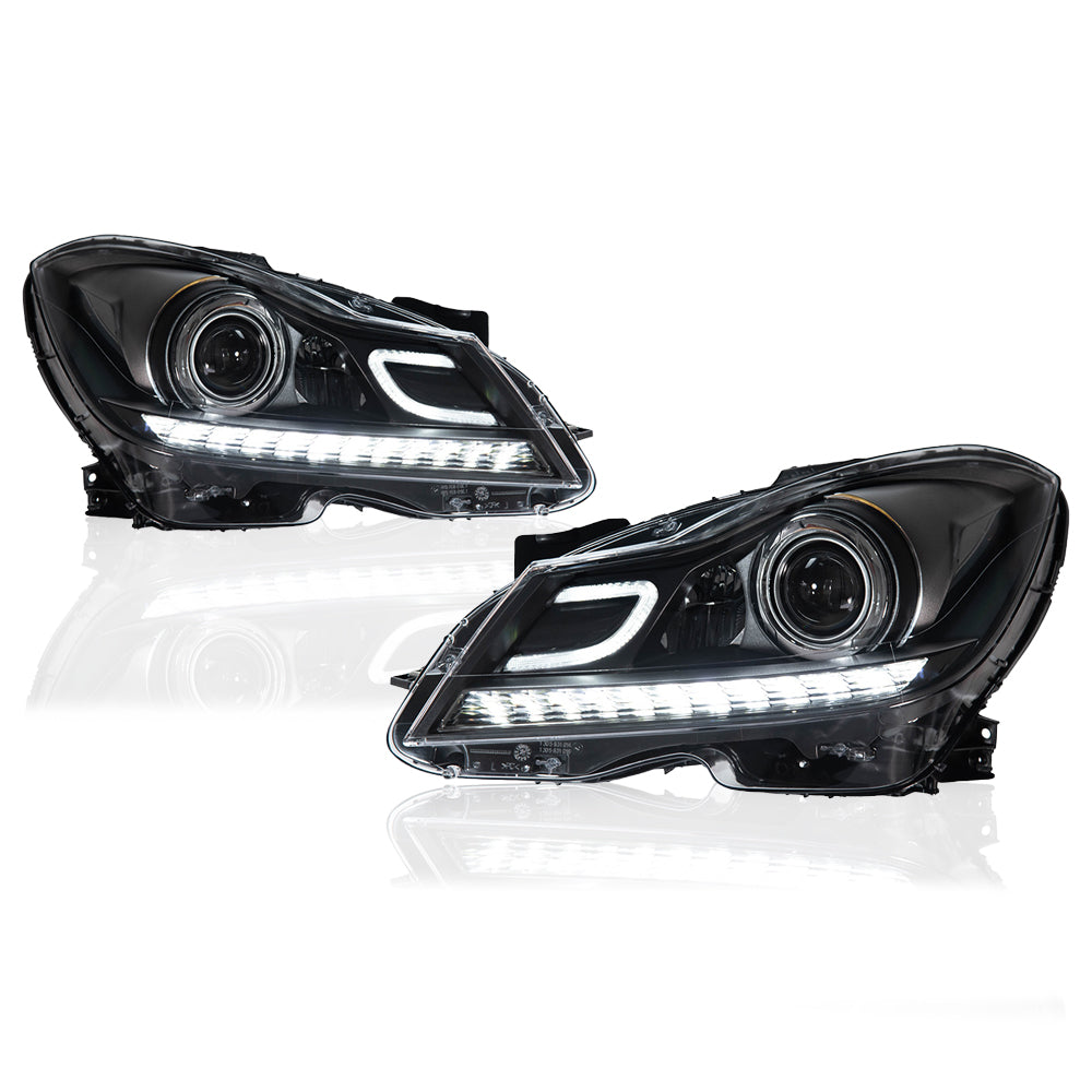 For Mercedes-Benz C-Class W204 2011-2014 C250 / C300 / C350 / C63 AMG LED Headlights Assembly Upgrade