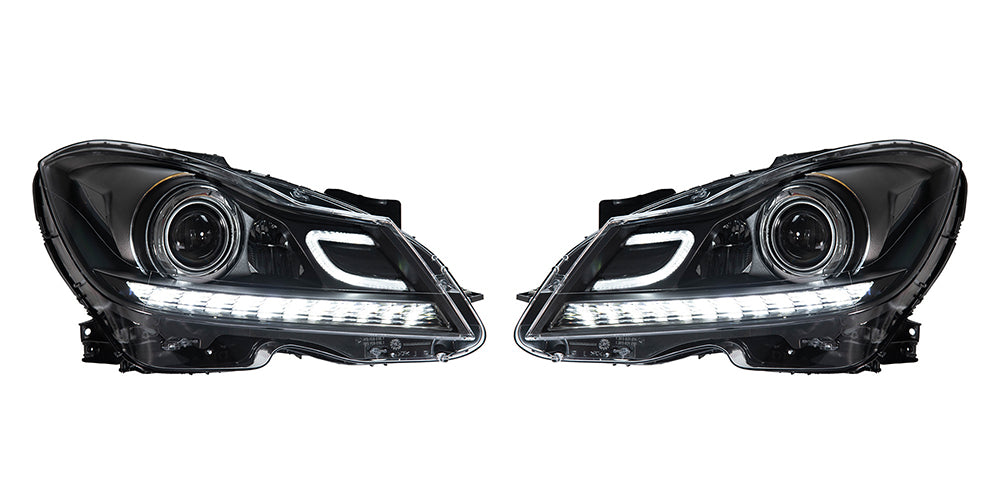 For Mercedes-Benz C-Class W204 2011-2014 C250 / C300 / C350 / C63 AMG LED Headlights Assembly Upgrade