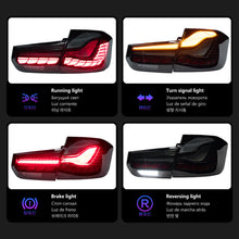 Load image into Gallery viewer, BMW 3 Series F30 Tail Lights (2013–2018) – Dragon Scale Style LED Assembly Upgrade