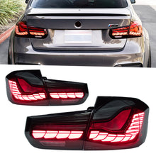 Load image into Gallery viewer, BMW 3 Series F30 Tail Lights (2013–2018) – Dragon Scale Style LED Assembly Upgrade