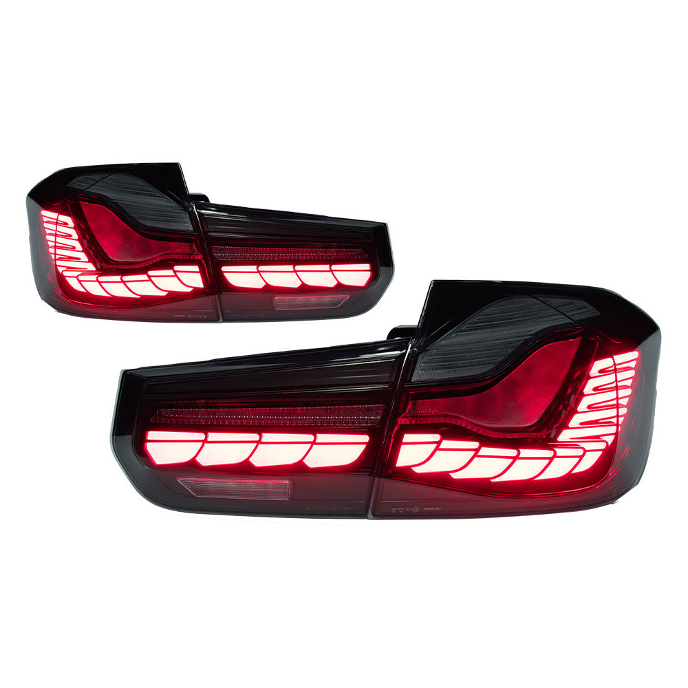BMW 3 Series F30 Tail Lights (2013–2018) – Dragon Scale Style LED Assembly Upgrade