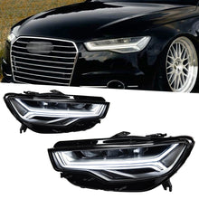 Load image into Gallery viewer, Audi A6 C7/PA (2012–2018) Matrix-Style LED Headlights Assembly – High-End Projector Lens Upgrade