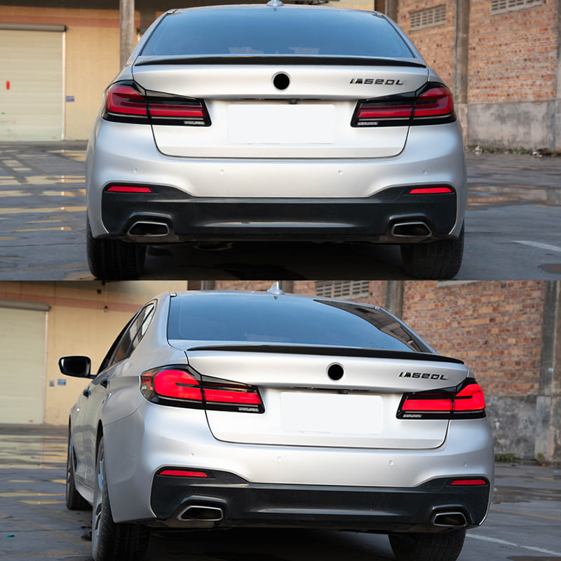 BMW 5 Series G30 & F90 M5 LCI Style Clear LED Tail Lights (2018–2020)