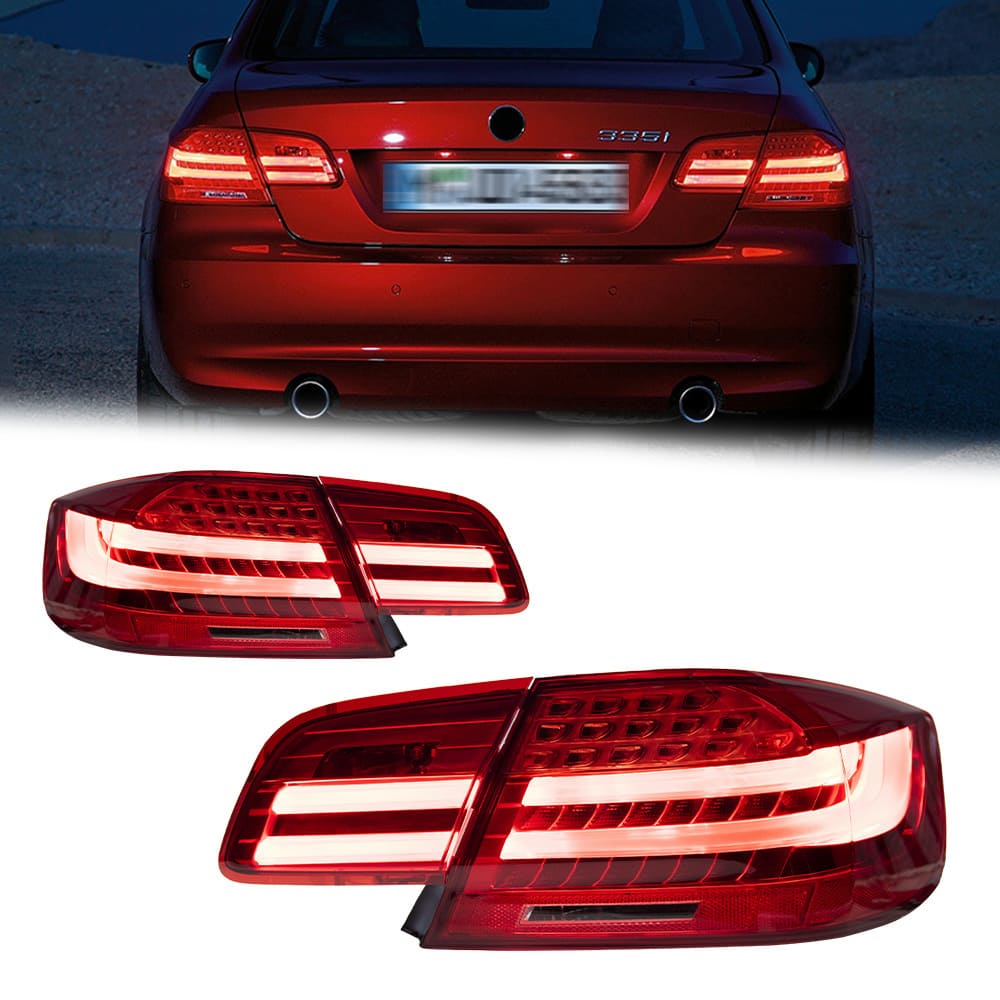 BMW 3 Series E92 M3 325i 330i Tail Lights with Sequential Turn Signals (2006–2012)