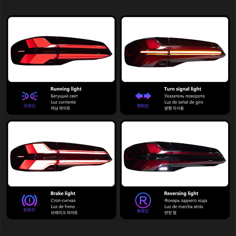 BMW X5 G05 LCI Style LED Tail Lights Rear Lamps (2019–2023)