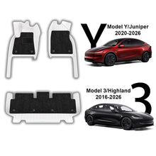 Load image into Gallery viewer, Tesla Model 3/Y/Highland/Juniper All-Weather Leather Floor Mats Interior Liners