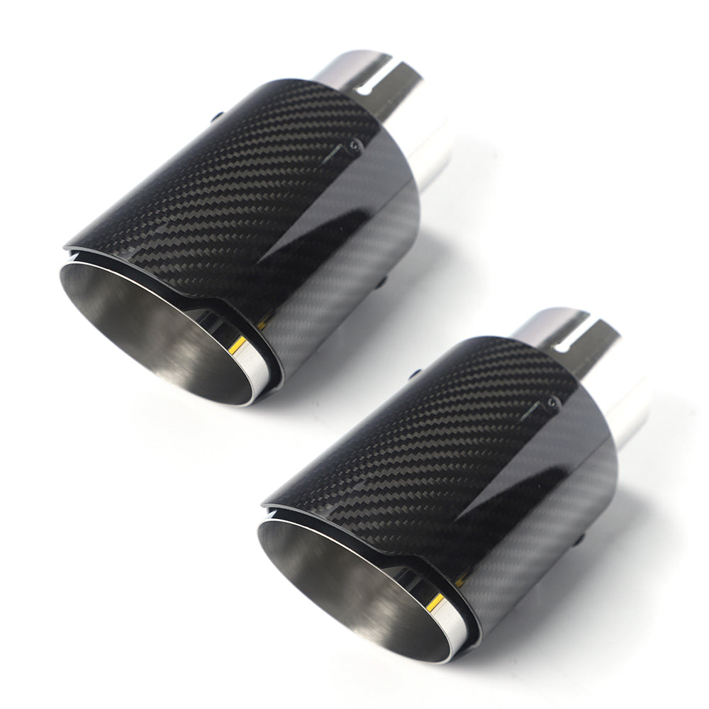 5" Carbon Fiber Exhaust Tip – Universal Fit, 3.5″– 5″ Size Options