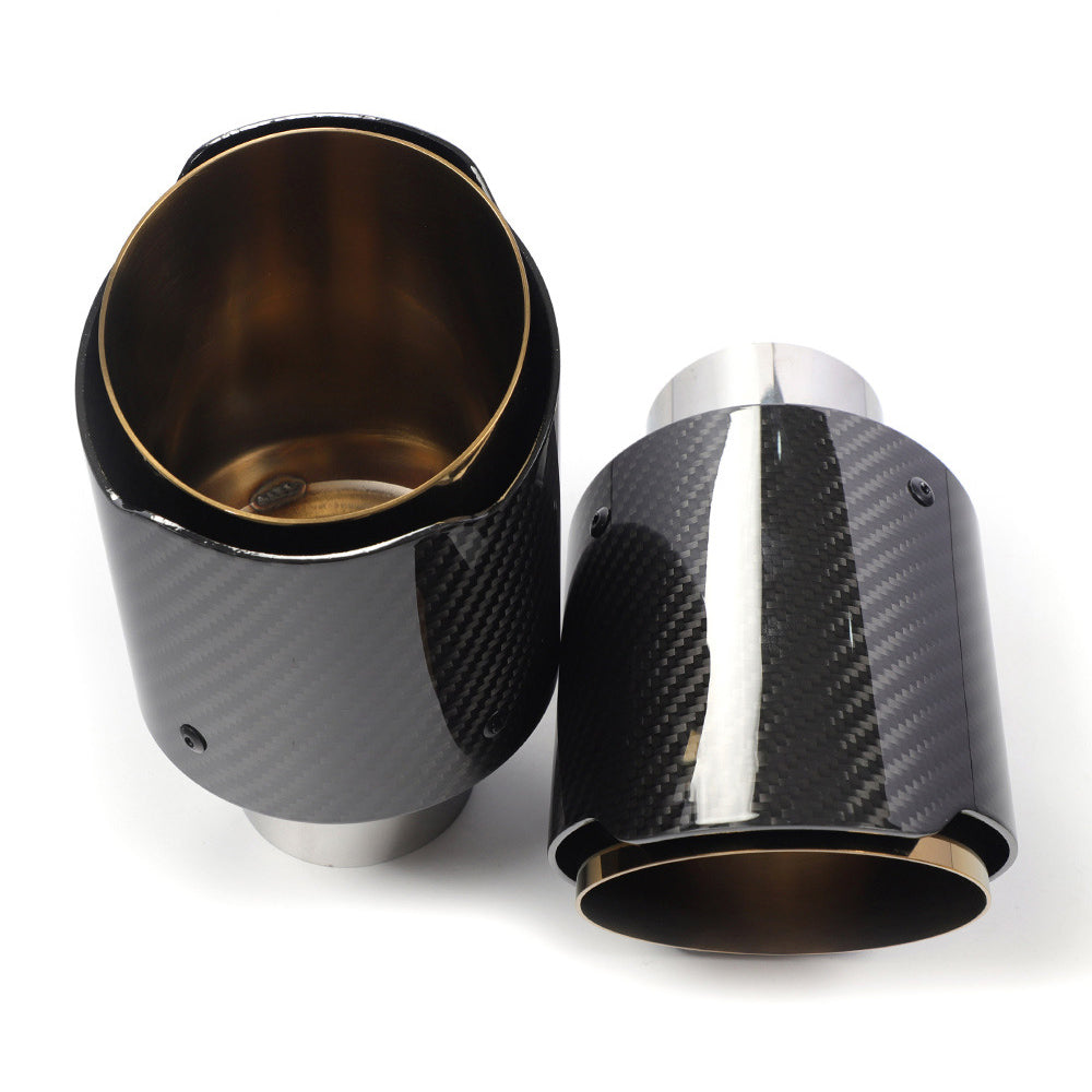 5" Carbon Fiber Exhaust Tip – Universal Fit, 3.5″– 5″ Size Options