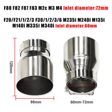 Load image into Gallery viewer, For BMW F8x/ M2C/ M3/ M4 F20/1/2/3 F30/1/2/3/6 M235i M240i M135i M140i M335i M340i Exhaust tips