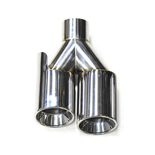 Load image into Gallery viewer, Dual Exhaust Tip Stainless Steel 10 Inch Universal Bolt-On Tailpipe