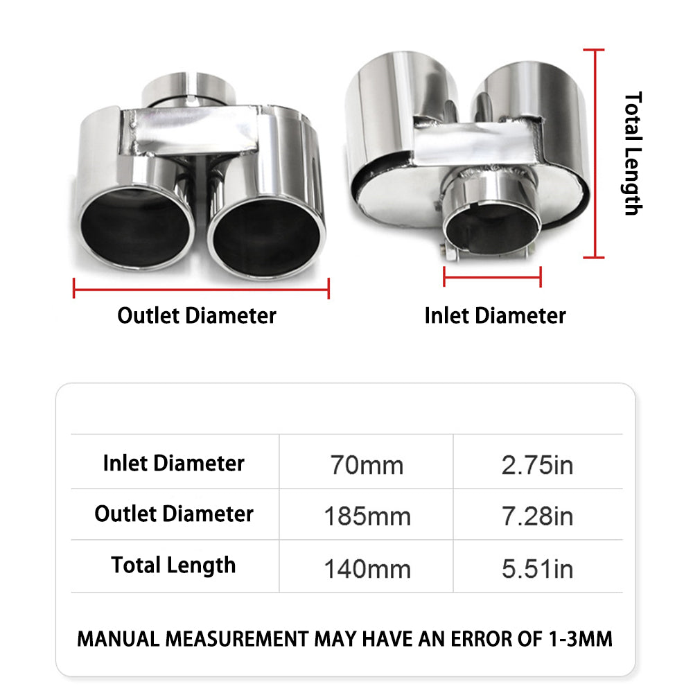 For BMW 3 Series G20 G21 320d 330i M Performance Carbon Fiber Exhaust tips