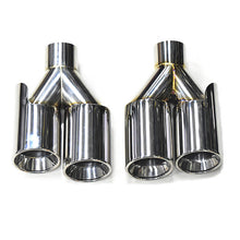 Load image into Gallery viewer, Dual Exhaust Tip Stainless Steel 10 Inch Universal Bolt-On Tailpipe