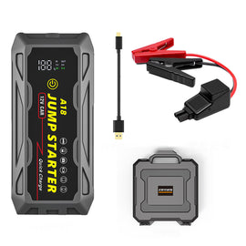 1500A UltraSafe Jump Starter – 12V Lithium Battery Booster for Gas & Diesel Vehicles with Power Bank & LED Flashlight