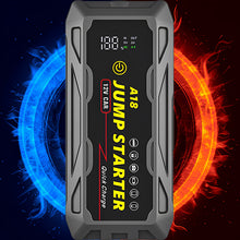 Load image into Gallery viewer, 1500A UltraSafe Jump Starter – 12V Lithium Battery Booster for Gas &amp; Diesel Vehicles with Power Bank &amp; LED Flashlight