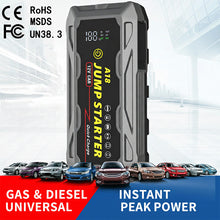Load image into Gallery viewer, 1500A UltraSafe Jump Starter – 12V Lithium Battery Booster for Gas &amp; Diesel Vehicles with Power Bank &amp; LED Flashlight