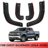 Amancarport® Mud Flaps for Chevrolet Silverado 2014–2026 No-Drill Custom Fit All-Weather (4PCS)