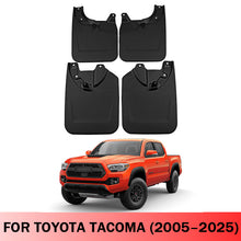 Load image into Gallery viewer, Amancarport® Custom Fit Mud Flaps for Toyota Tacoma 2005–2025 No-Drill Heavy-Duty Splash Guards (4-PC Set)