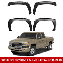 Load image into Gallery viewer, Front &amp; Rear Fender Flares Kit for 1999–2013 Chevy Silverado &amp; GMC Sierra 1500/2500HD/3500HD