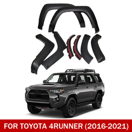 Front & Rear Fender Flares Kit for 2016–2021 Toyota 4Runner (Excludes Limited) – 8-Piece Set