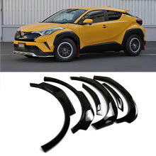 Load image into Gallery viewer, Front &amp; Rear Fender Flares Kit for 2017–2023 Toyota C-HR – 6-Piece Glossy Black