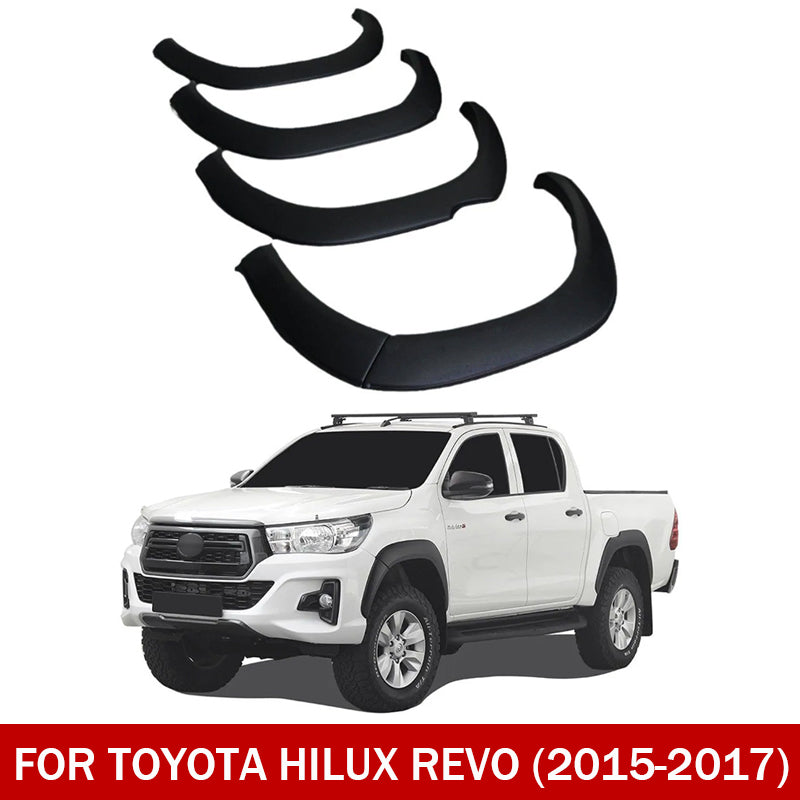 Fender Flares for 2015–2017 Toyota Hilux Revo – Front & Rear, 6-Piece Set