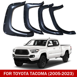 Fender Flares for 2005–2023 Toyota Tacoma – Pocket-Riveted Matte Black